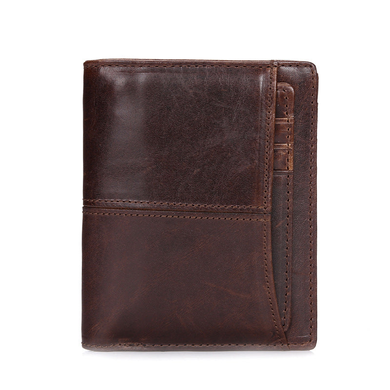 Men's Vintage-Style Short Wallet
