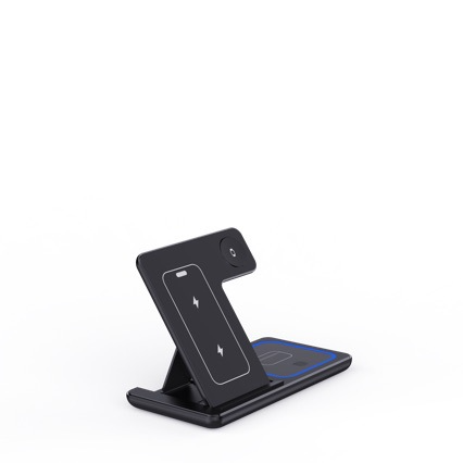 3-in-1 Foldable LED Wireless Charging Stand