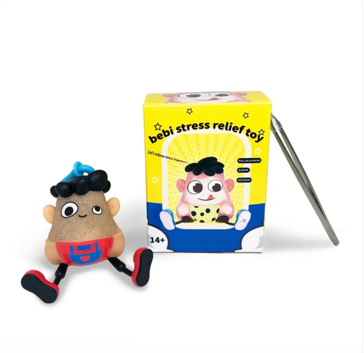 Squishy Stress Relief Keychain Toy