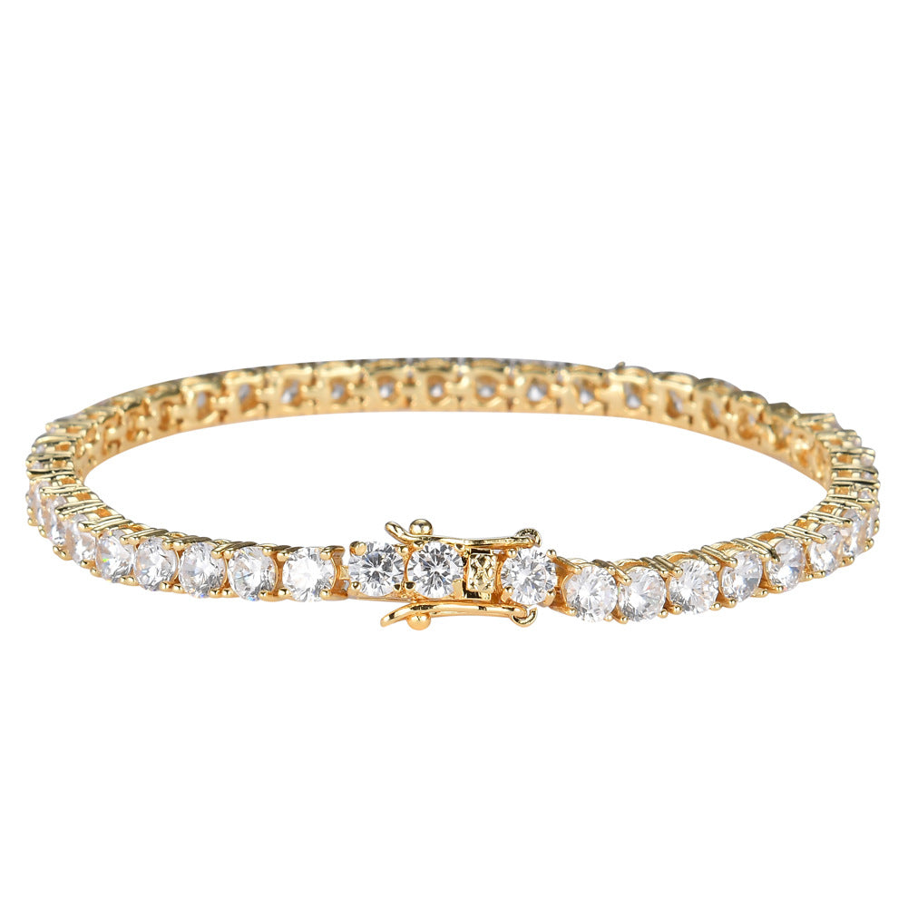 Single Row Zircon Tennis Chain Bracelet