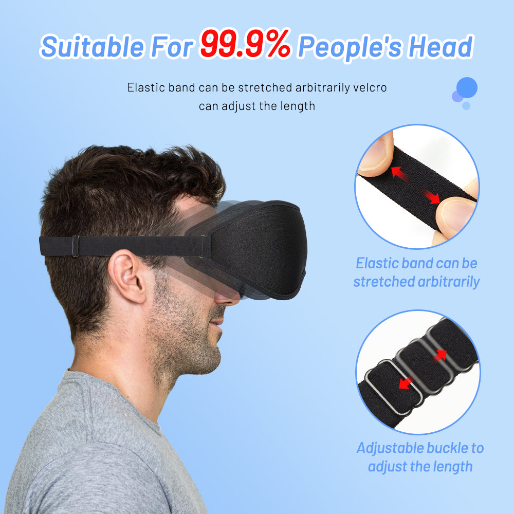 3D Contoured Memory Foam Sleep Mask
