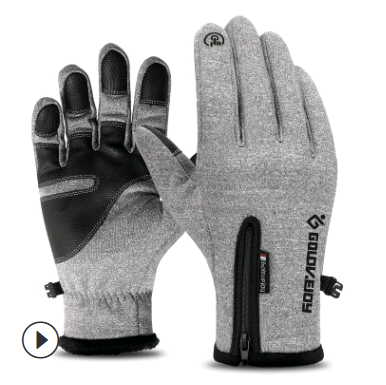Waterproof Touchscreen Winter Gloves, Fleece-Lined