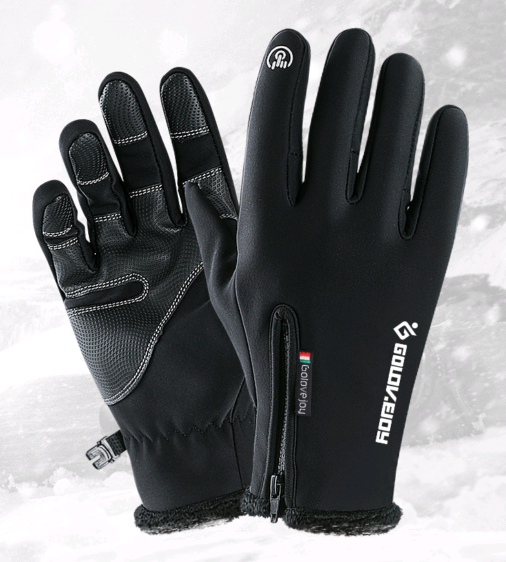 Waterproof Touchscreen Winter Gloves, Fleece-Lined
