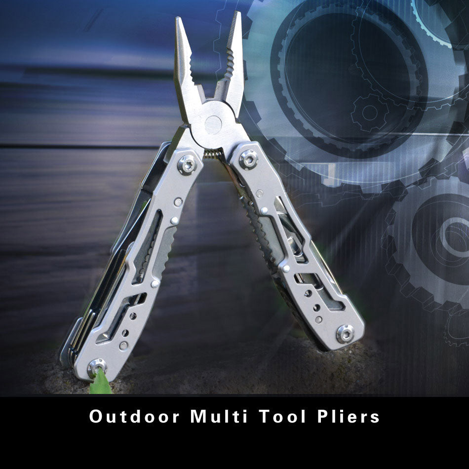 Stainless Steel Folding Pocket Multi-Tool with Pliers