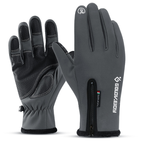 Waterproof Touchscreen Winter Gloves, Fleece-Lined