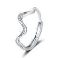 Water Wave Adjustable Ring