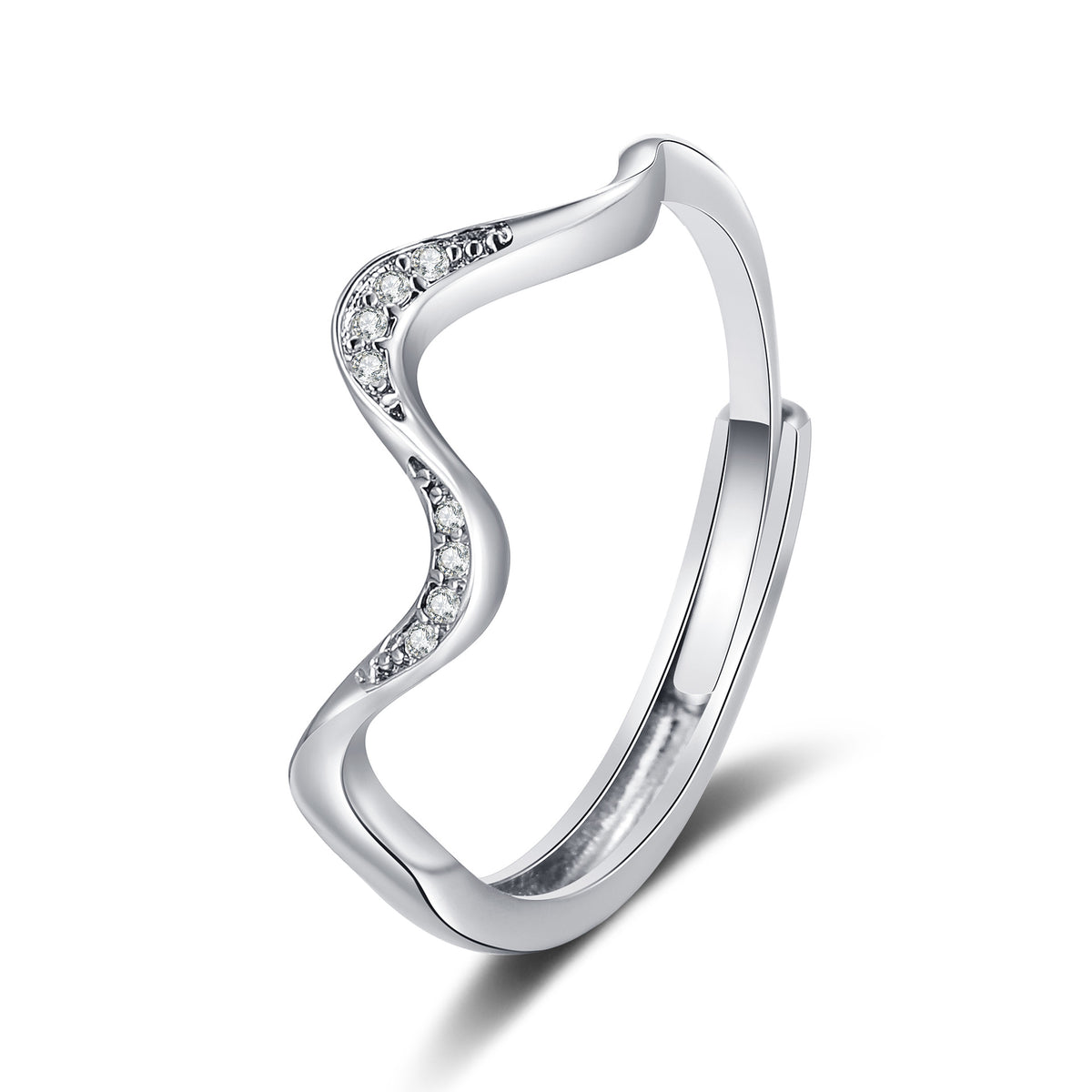 Water Wave Adjustable Ring