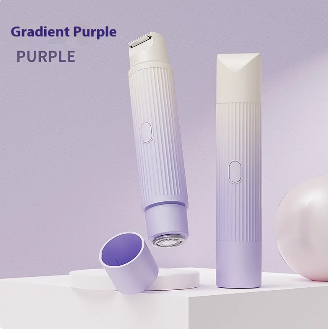 Women's dual-head electric shaver and trimmer