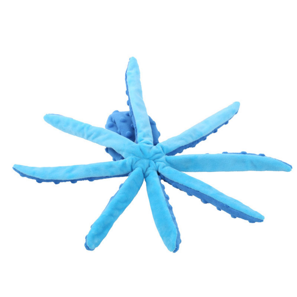 Bite-Resistant Plush Octopus Dog Toy