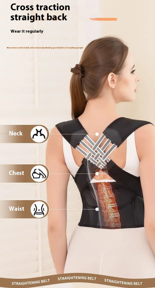 Adjustable posture corrector band