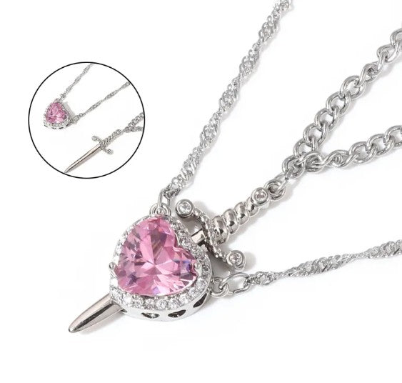 Love Dagger Couple Necklaces