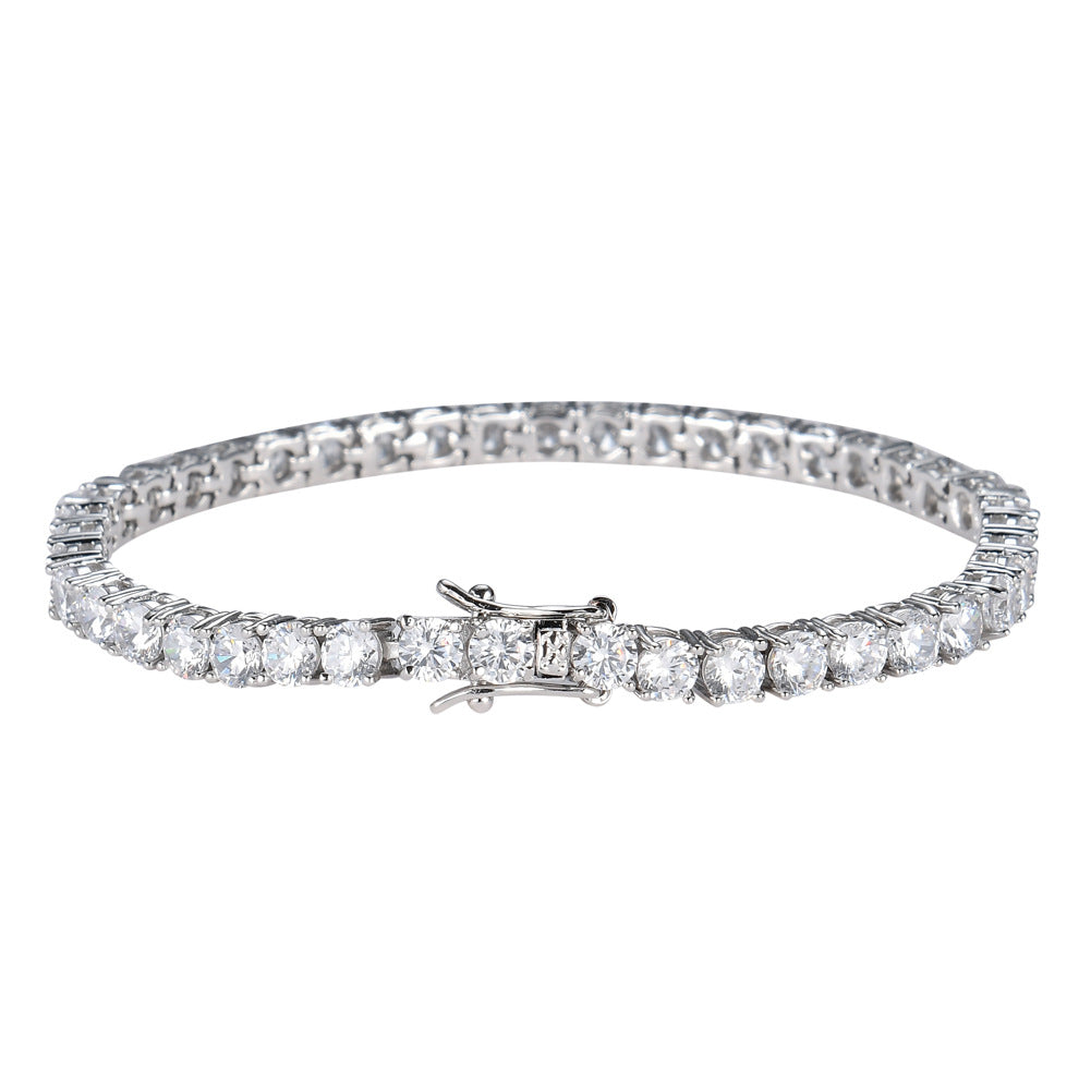 Single Row Zircon Tennis Chain Bracelet