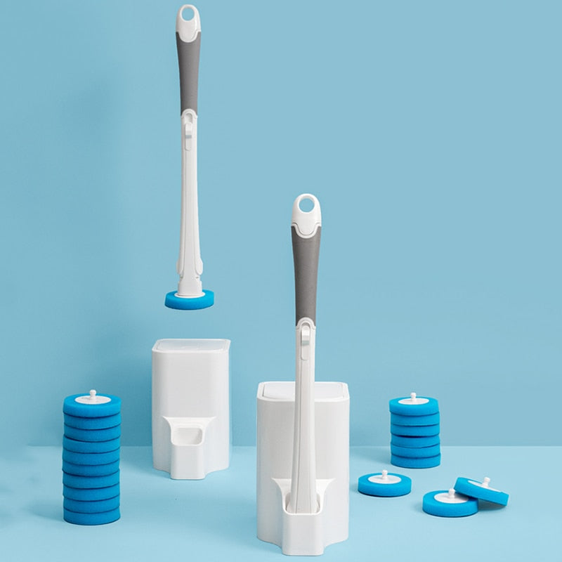 Disposable Toilet Brush System