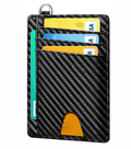 Slim Faux Leather Card Holder Wallet