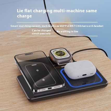 3-in-1 Foldable LED Wireless Charging Stand
