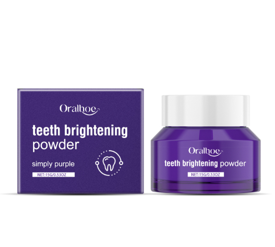 Purple tooth powder