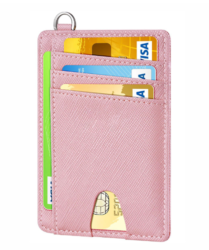 Slim Faux Leather Card Holder Wallet