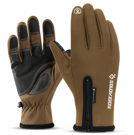 Waterproof Touchscreen Winter Gloves, Fleece-Lined