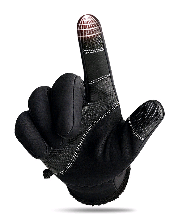 Waterproof Touchscreen Winter Gloves, Fleece-Lined