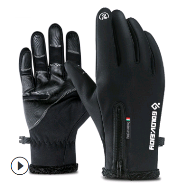 Waterproof Touchscreen Winter Gloves, Fleece-Lined