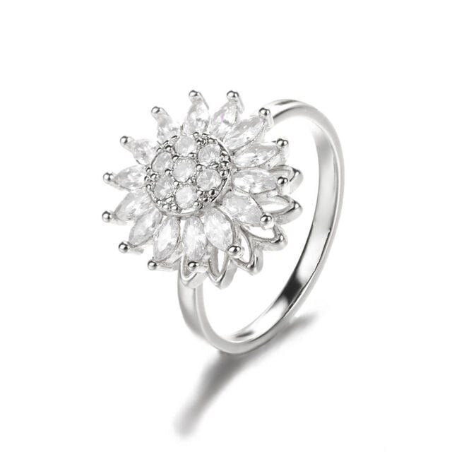 Sunflower Fidget Spinner Ring