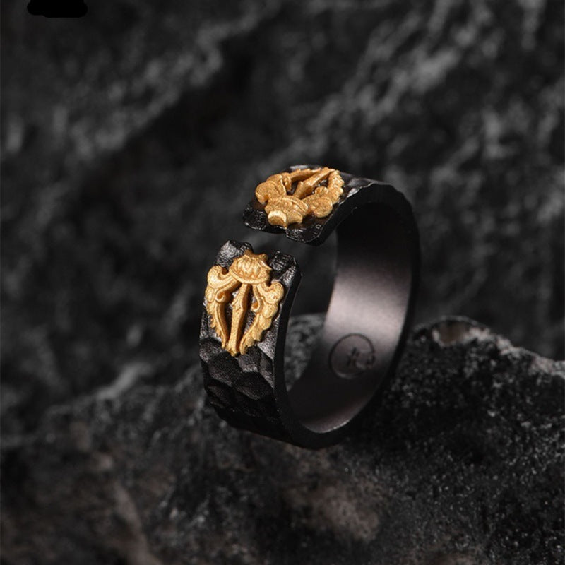 Retro Adjustable Statement Ring